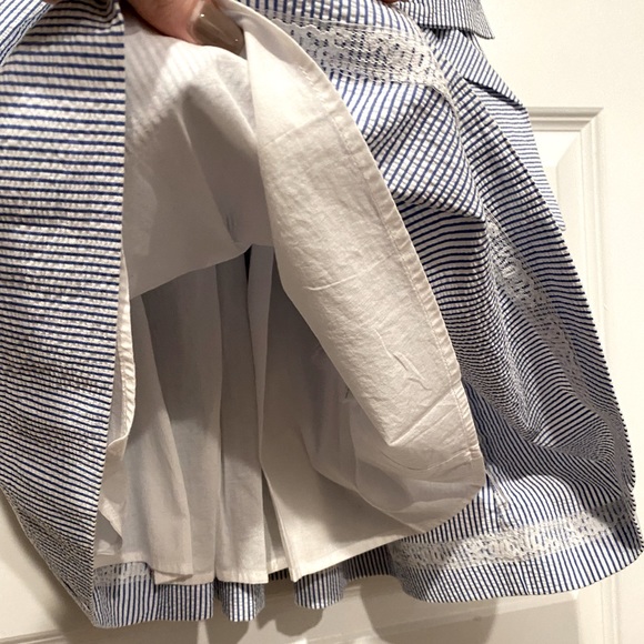 Lilly Pulitzer Strapless Blue Seersucker Dress - Picture 8 of 8